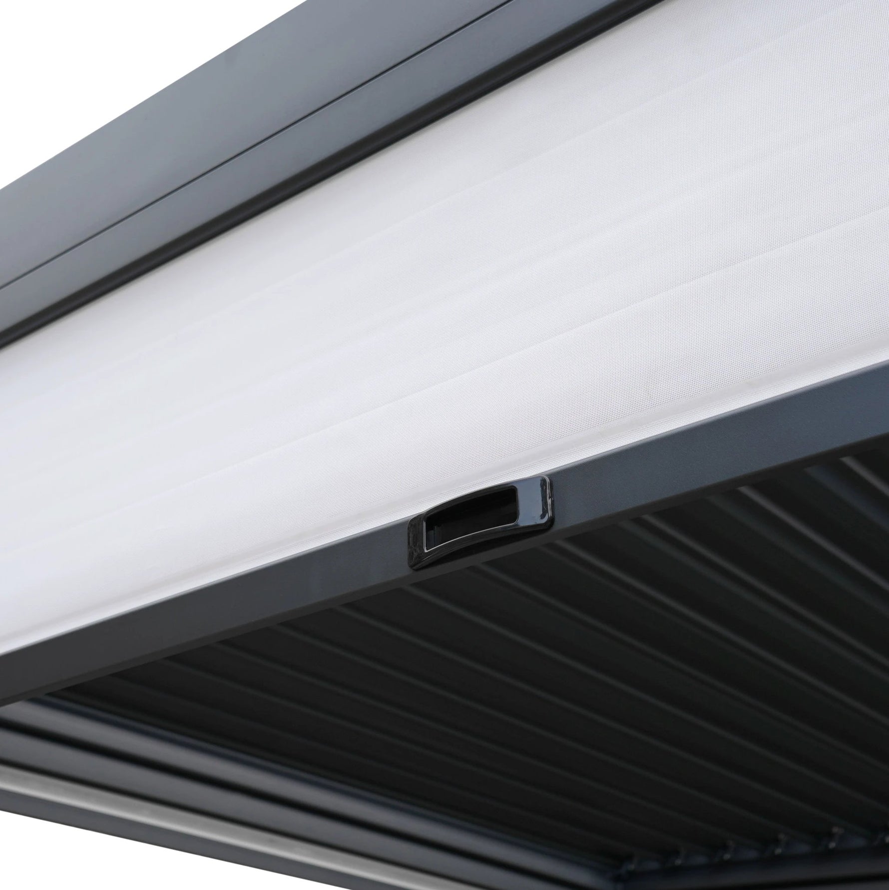 Anthracite Pergola 3m x 4m LED Lights Outdoor by Monster Shop