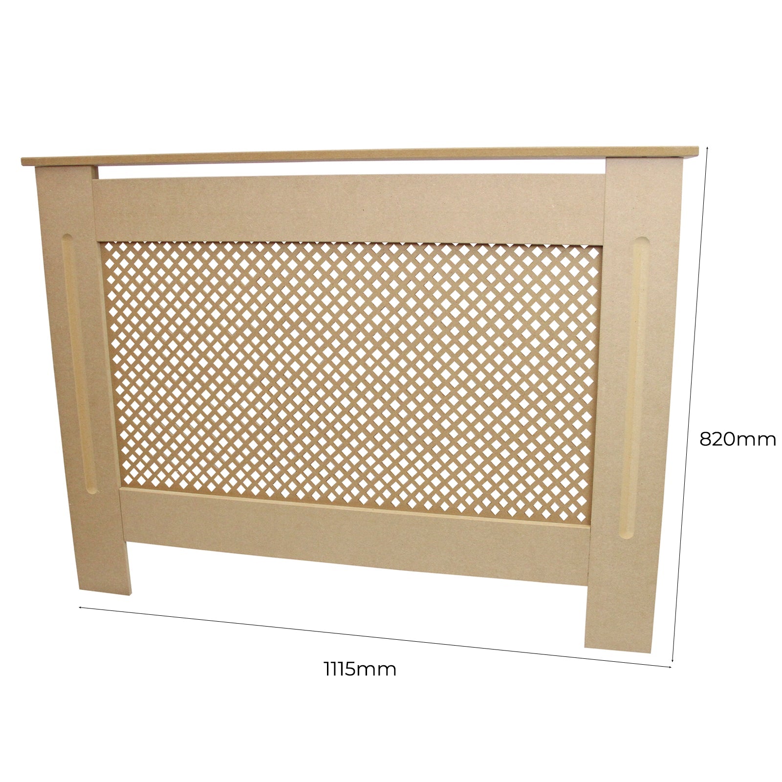 MDF Radiator Cover 1115mm Trellis Front Kids Safe