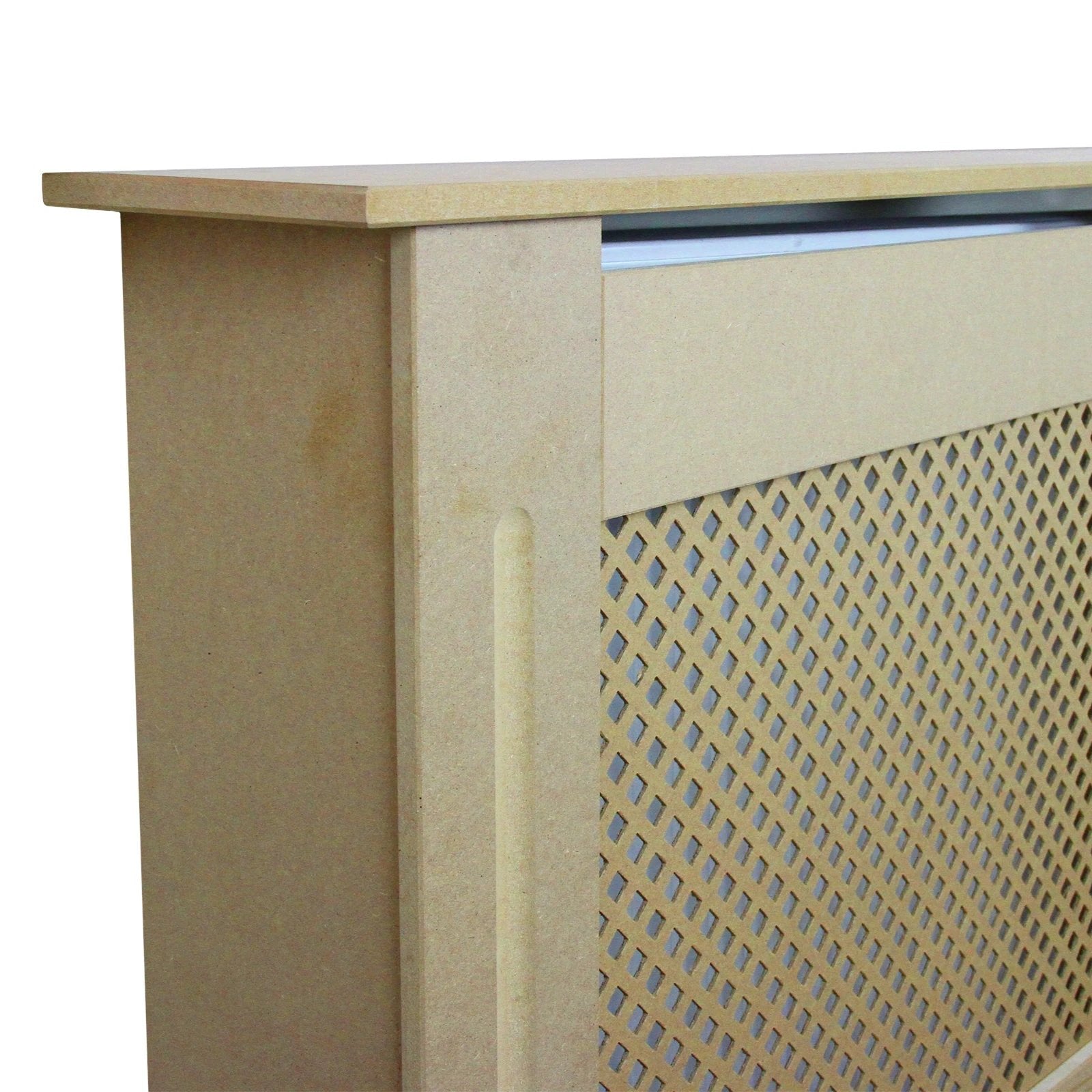 MDF Radiator Cover 1115mm Trellis Front Kids Safe by Monster Shop