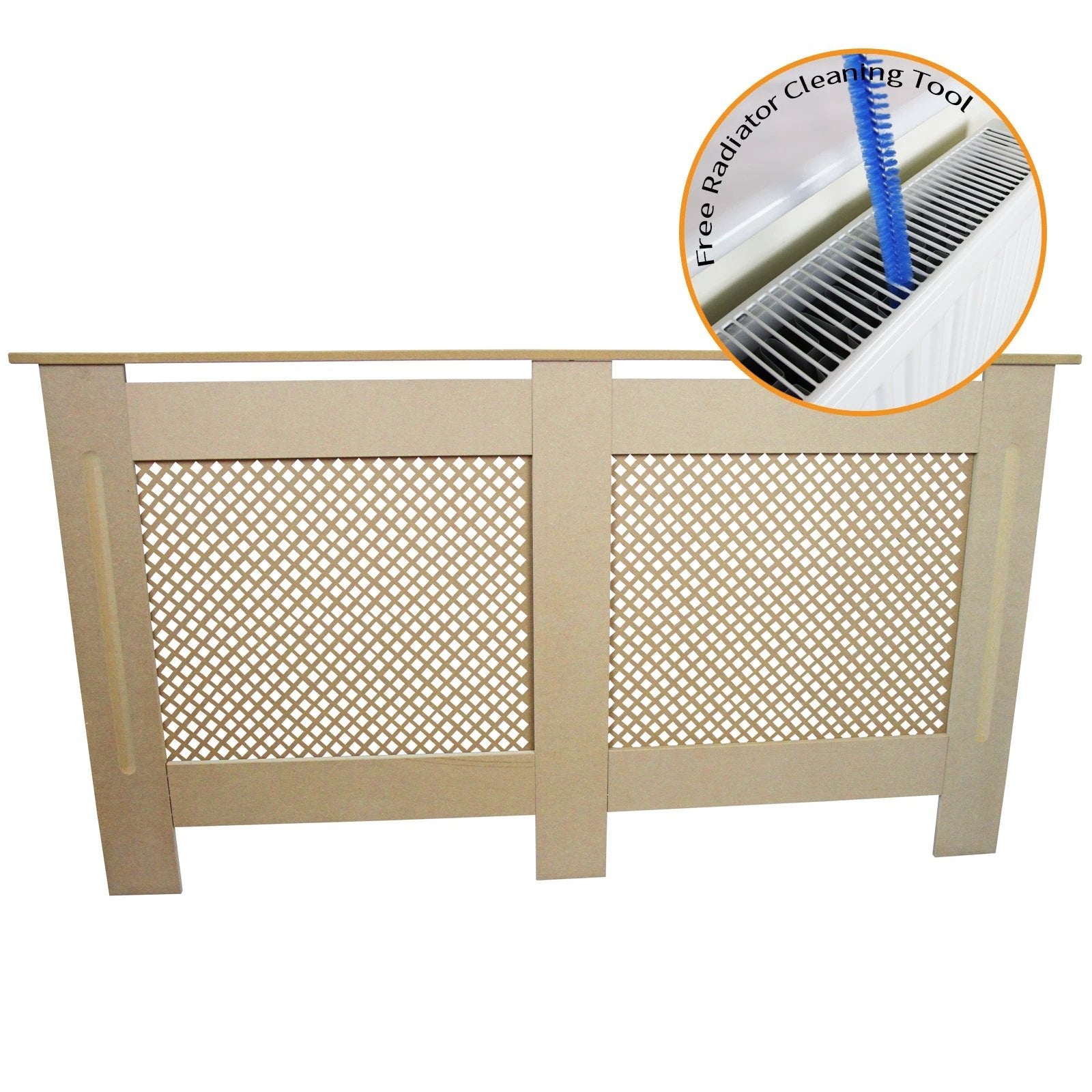 MDF Radiator Cover 1515mm Trellis Grill ChildSafe by Monster Shop