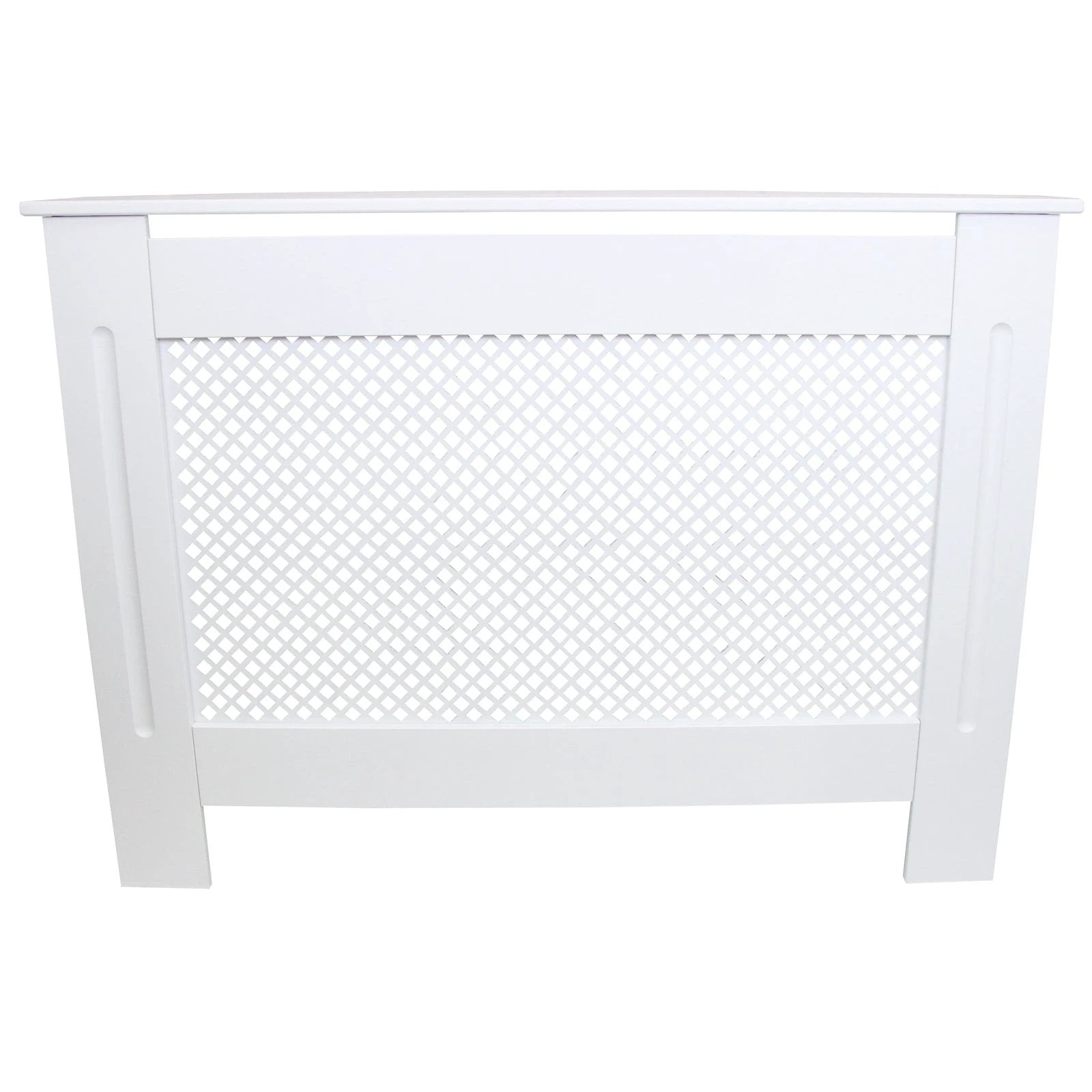 Monster Shop White MDF Radiator Cover 1115mm Trellis Safety - Radiator