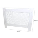 Monster Shop White MDF Radiator Cover 1115mm Trellis Safety - Radiator