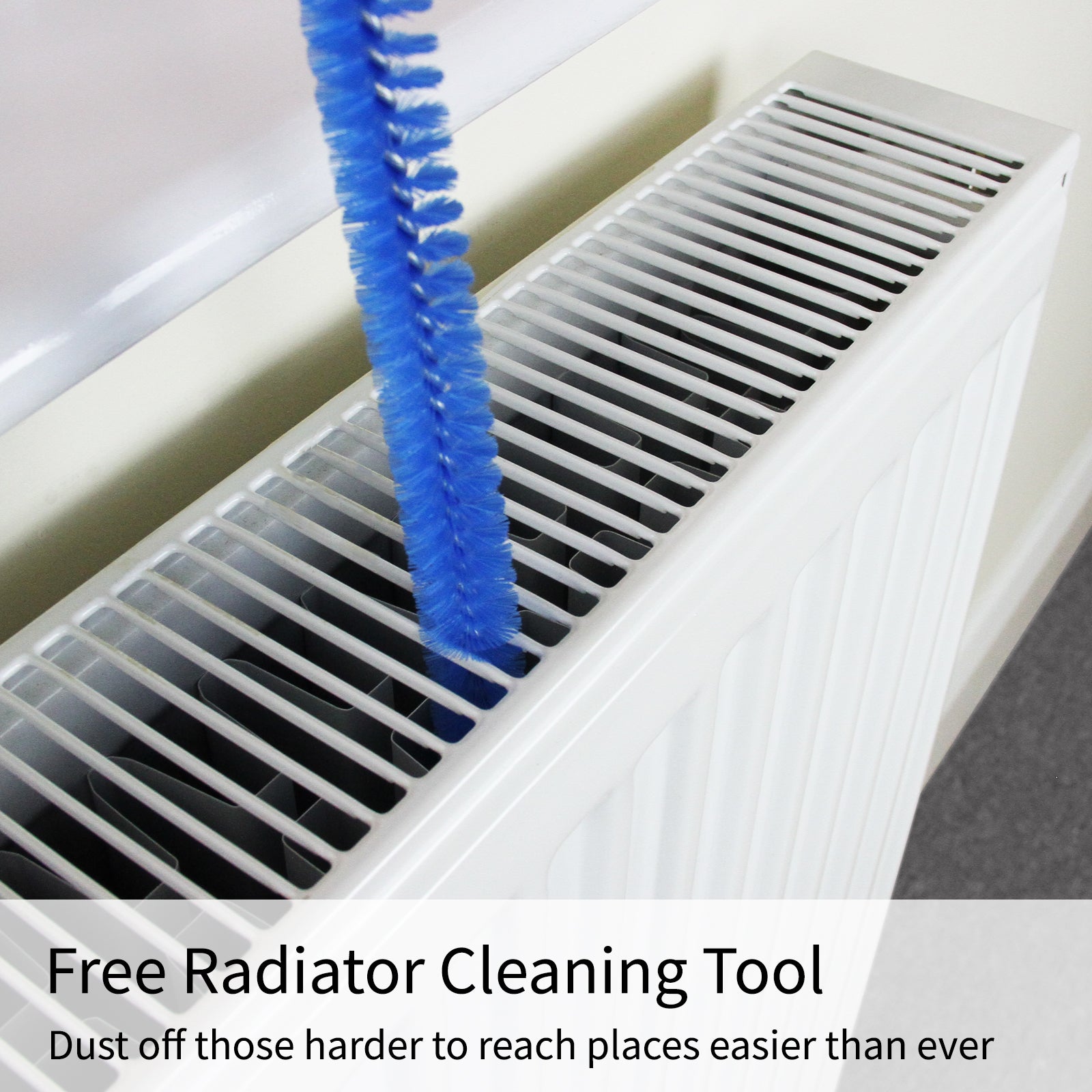 White MDF Radiator Cover 1115mm Trellis Safety