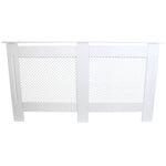 Monster Shop Quality Radiator Cover 1515mm Trellis Grill Front MDF White For Kid Safety In Modern Homes - Radiator