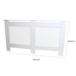Monster Shop Quality Radiator Cover 1515mm Trellis Grill Front MDF White For Kid Safety In Modern Homes - Radiator