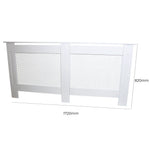 Premium Radiator Cover 1720mm White MDF Trellis Front For Child And Pet Safe Homes by Monster Shop