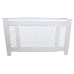 White Radiator Cover 1400-1920mm Trellis Grill by Monster Shop