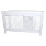 White Radiator Cover 1400-1920mm Trellis Grill by Monster Shop