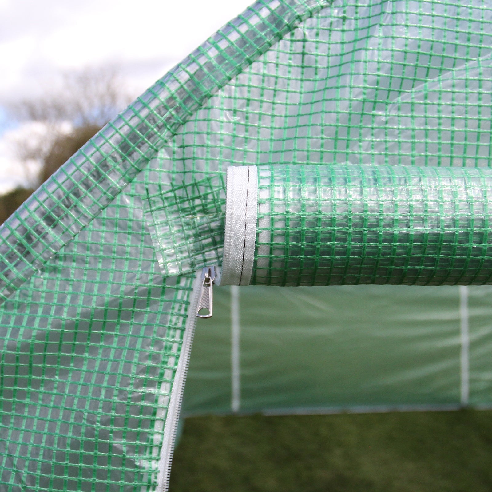 Heavy Duty Polytunnel 4m x 2m x 2m With Shelving For Home Gardeners And Urban Growers