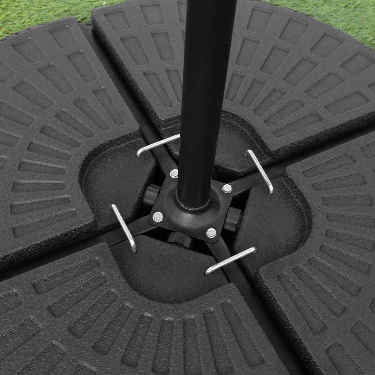Sturdy Cantilever Parasol Base Fan Design
