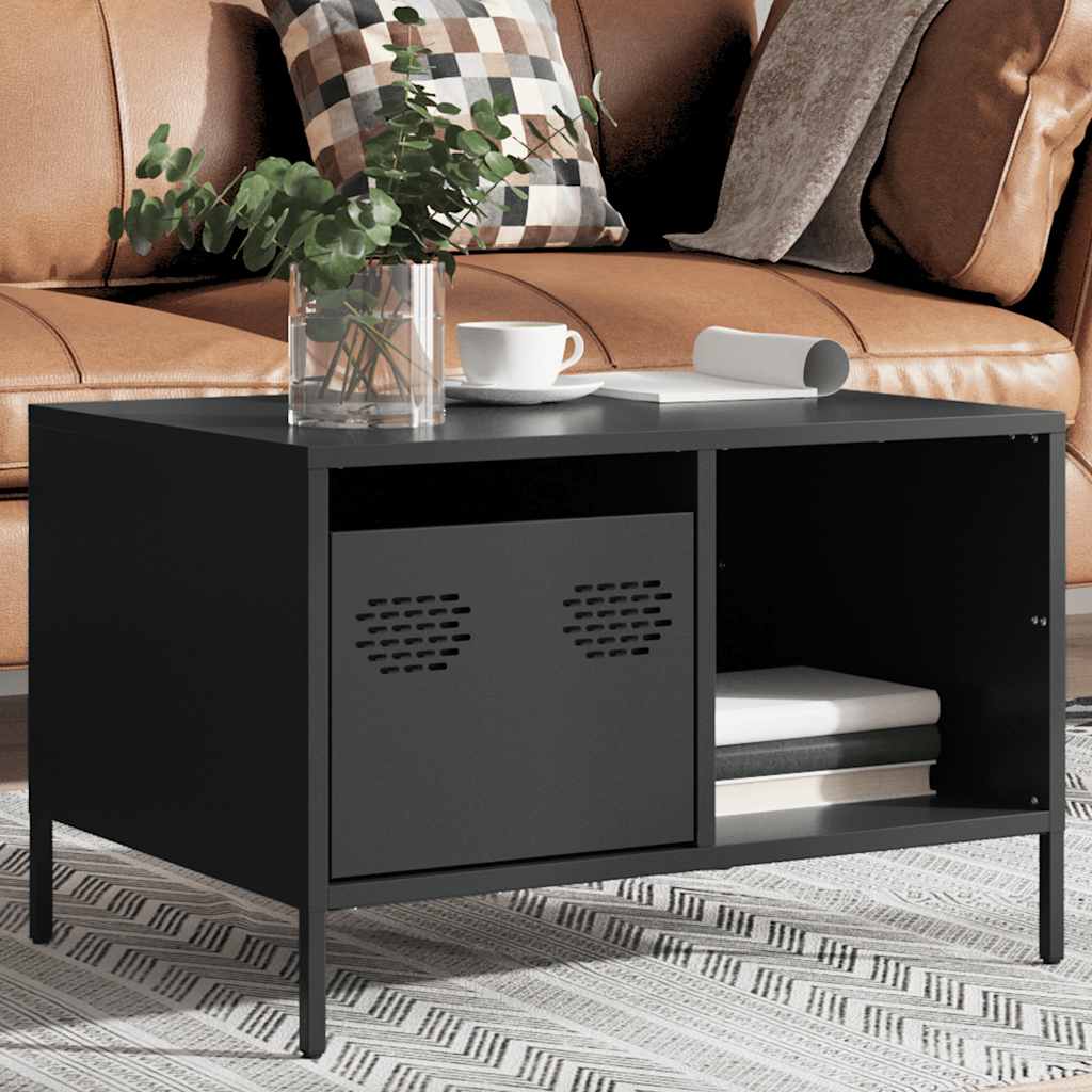 VidaXL Coffee Table 68.5x50x43.5 cm Cold Rolled Steel Industrial Living Room Decor