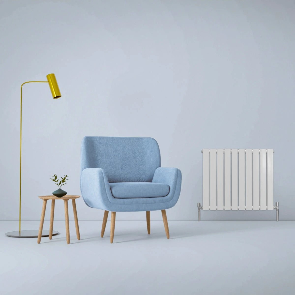 Designer Flat Panel Radiator 600x700 Gloss White by Monster Shop