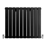 Designer Flat Panel Radiator 600x700 Matte Black by Monster Shop