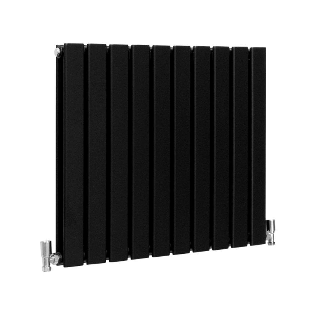 Designer Flat Panel Radiator 600x700 Matte Black by Monster Shop