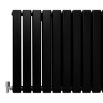 Designer Flat Panel Radiator 600x700 Matte Black by Monster Shop