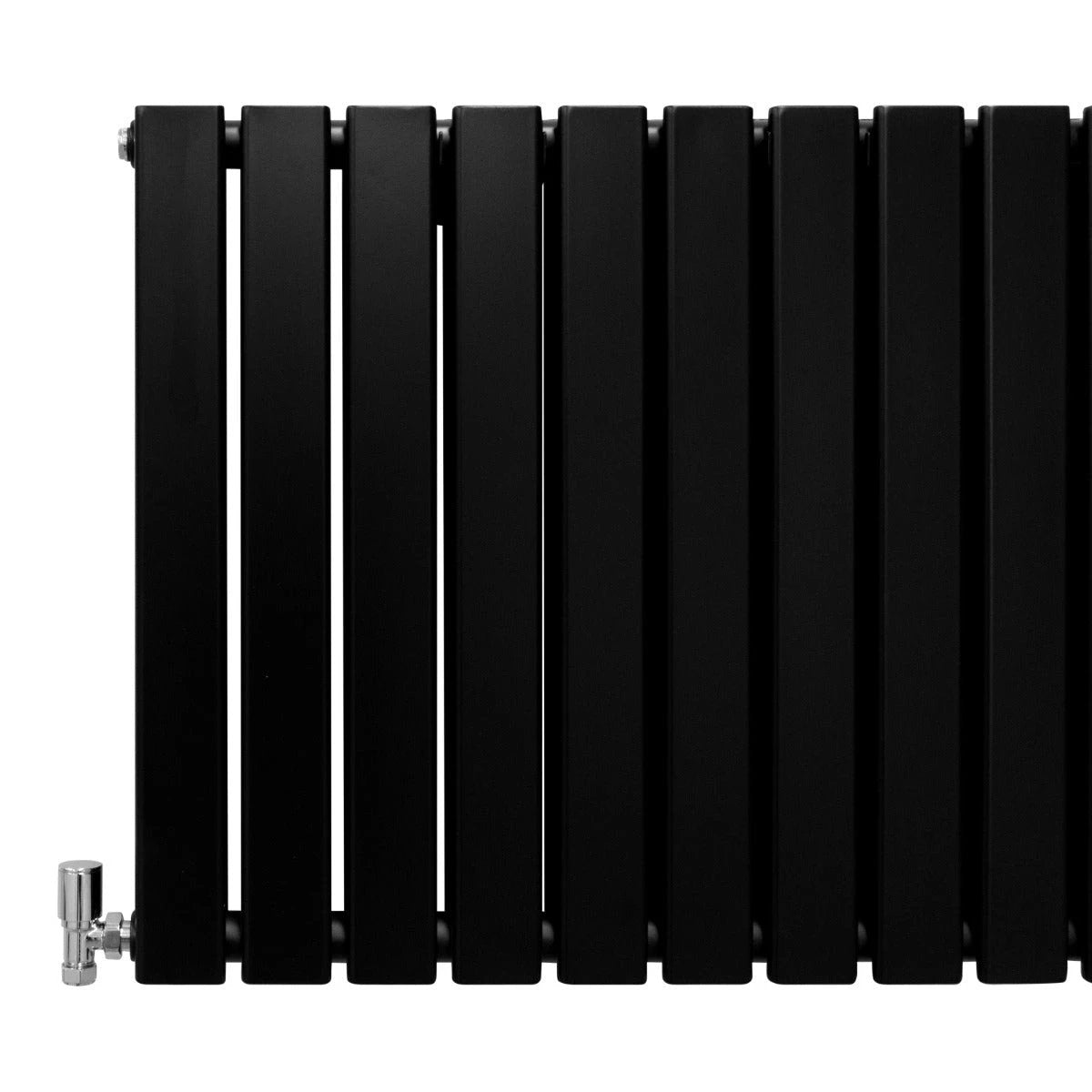 Designer Flat Panel Radiator 600x700 Matte Black by Monster Shop