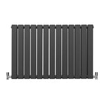Designer Flat Panel Radiator 600mm x 910mm Anthracite Grey Finish for Modern Homes and Offices by Monster Shop