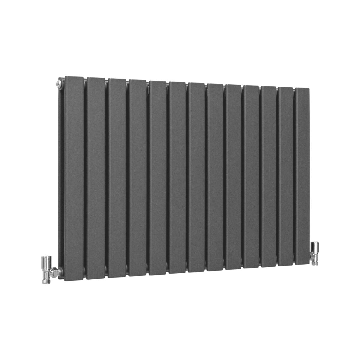 Designer Flat Panel Radiator 600mm x 910mm Anthracite Grey Finish for Modern Homes and Offices