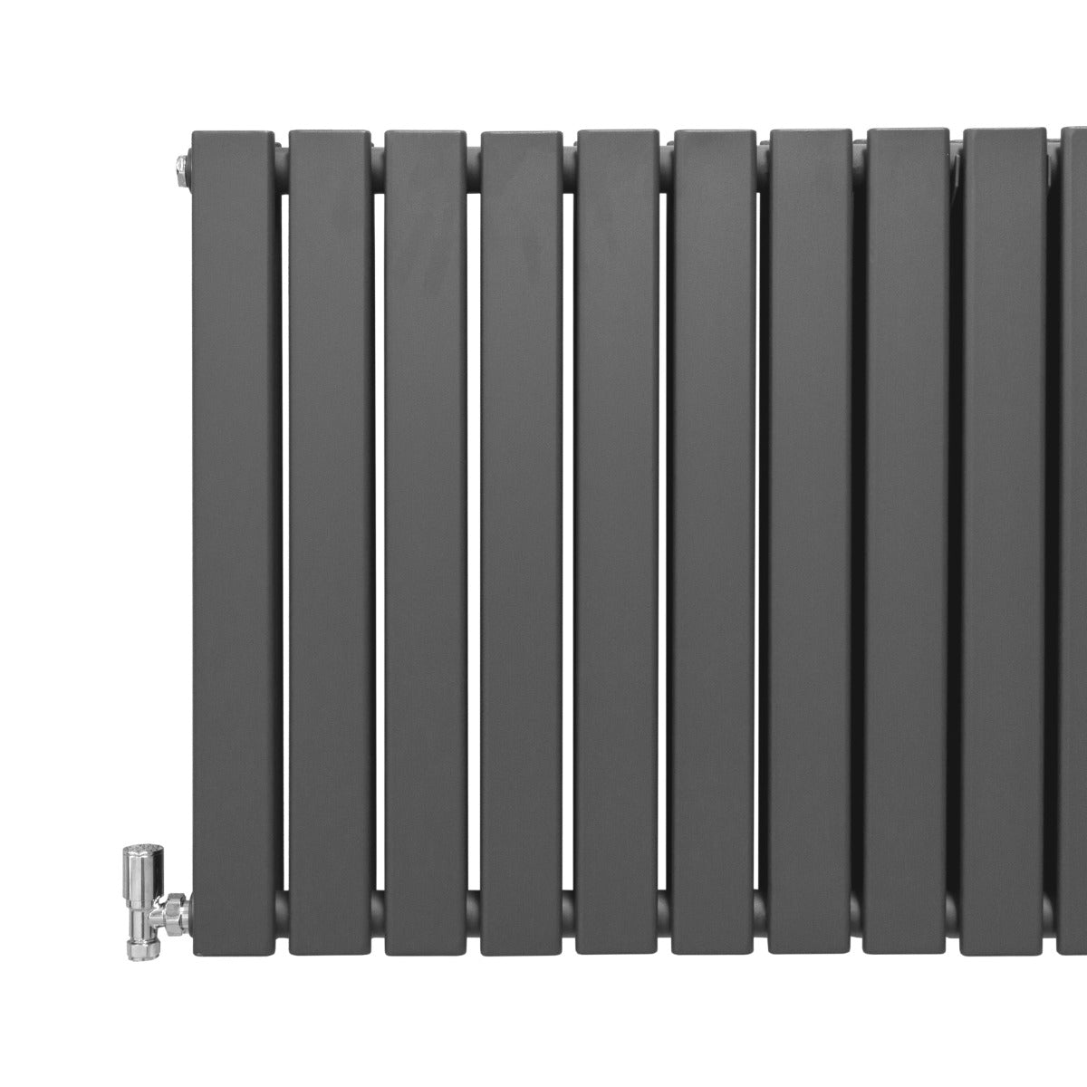 Designer Flat Panel Radiator 600mm x 910mm Anthracite Grey Finish for Modern Homes and Offices