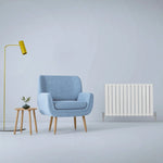 Monster Shop Designer Flat Radiator 600x910 Gloss White Home - Radiator