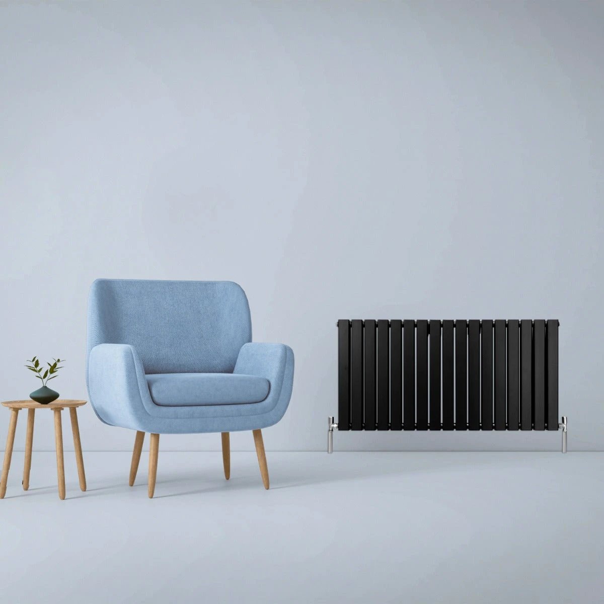 Monster Shop Designer Radiator 600mm x 1190mm Matt Black Home - Radiator