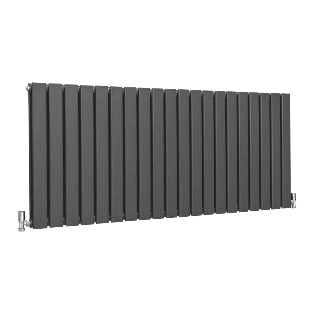 Designer Flat Panel Radiator 600mm x 1400mm Anthracite Grey For Modern Homes Interiors