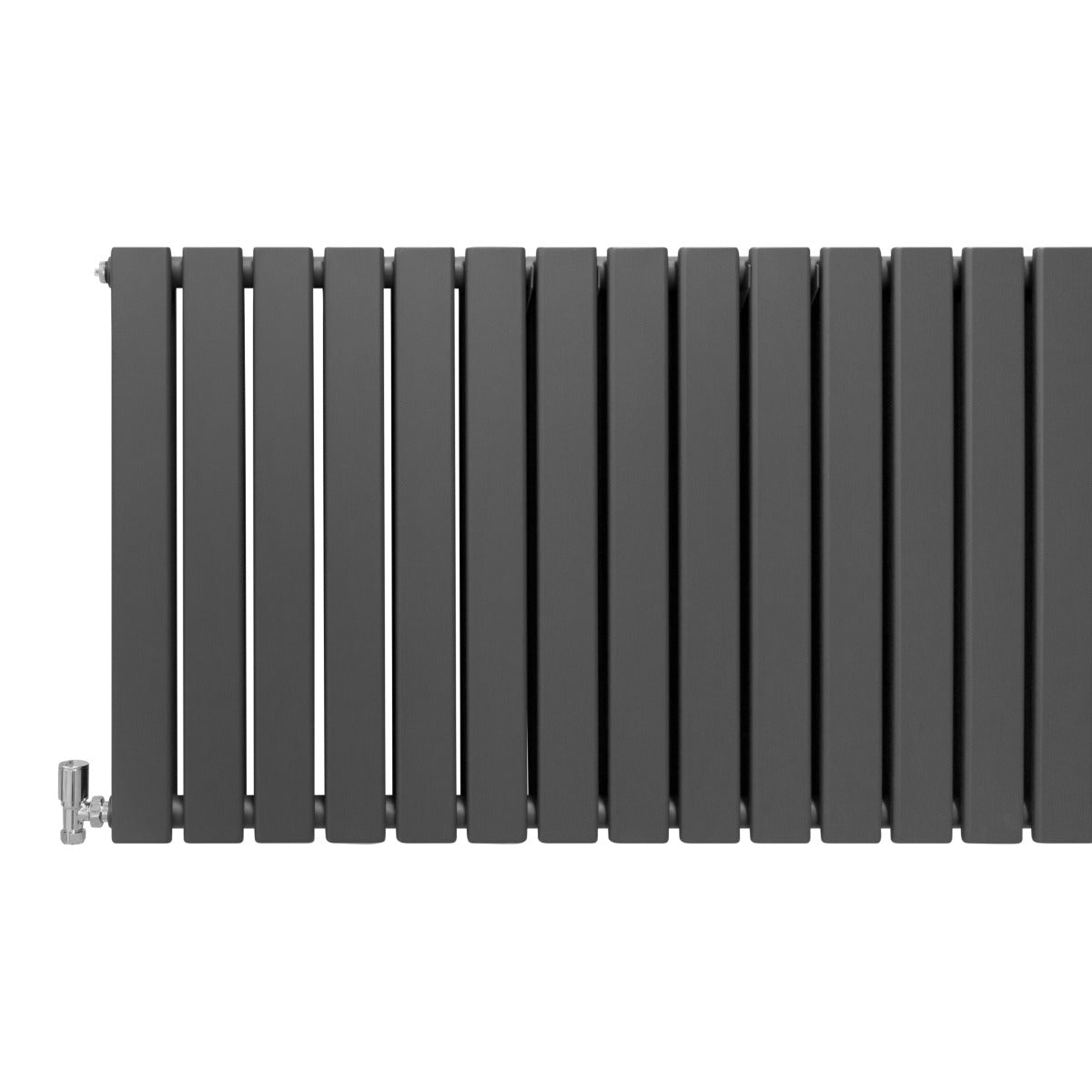 Designer Flat Panel Radiator 600mm x 1400mm Anthracite Grey For Modern Homes Interiors