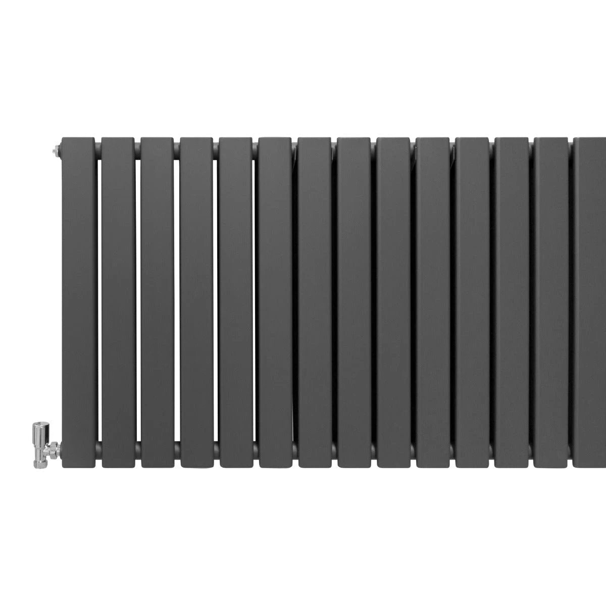 Designer Flat Panel Radiator 600mm x 1400mm Anthracite Grey For Modern Homes Interiors by Monster Shop