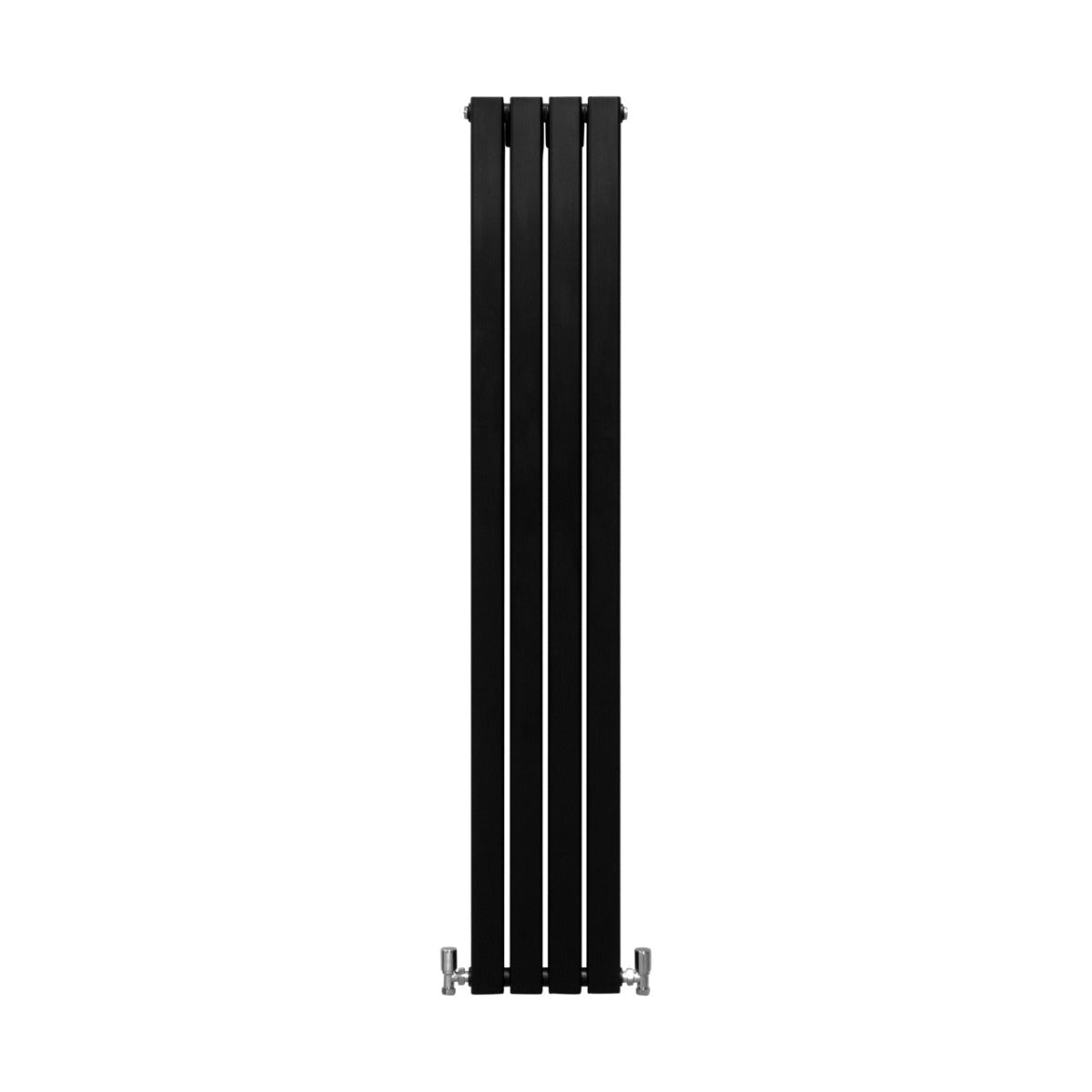 Designer Flat Panel Radiator 1600mm By 280mm Matt Black Finish For Modern Homes And Offices