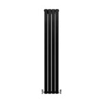 Monster Shop Designer Flat Panel Radiator 1600mm By 280mm Matt Black Finish For Modern Homes And Offices - Radiator