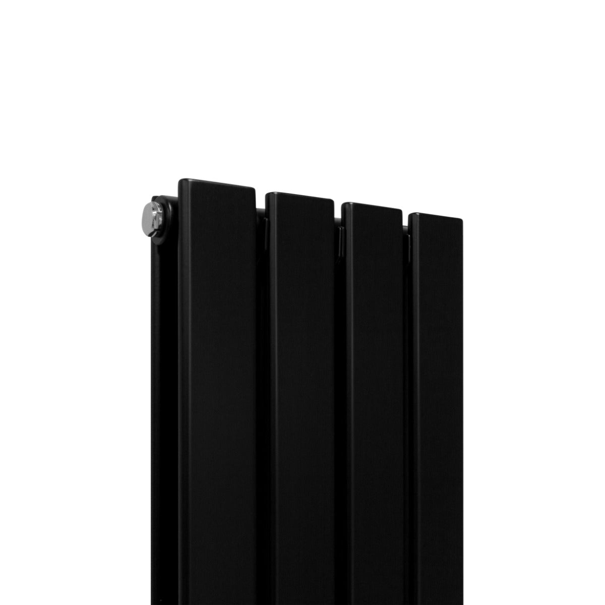 Designer Flat Panel Radiator 1600mm By 280mm Matt Black Finish For Modern Homes And Offices