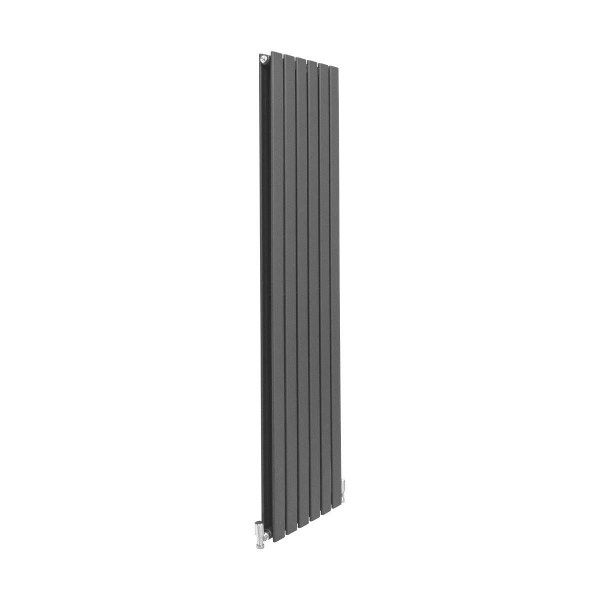 Designer Flat Panel Radiator 1600mm x 420mm Anthracite Finish for Modern Home Interiors
