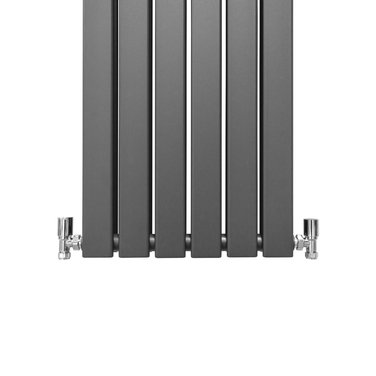 Designer Flat Panel Radiator 1600mm x 420mm Anthracite Finish for Modern Home Interiors
