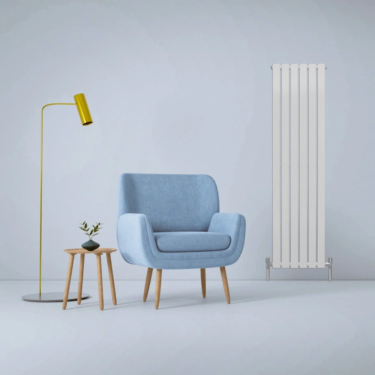 Designer Flat Panel Radiator 1600x420 Gloss White by Monster Shop