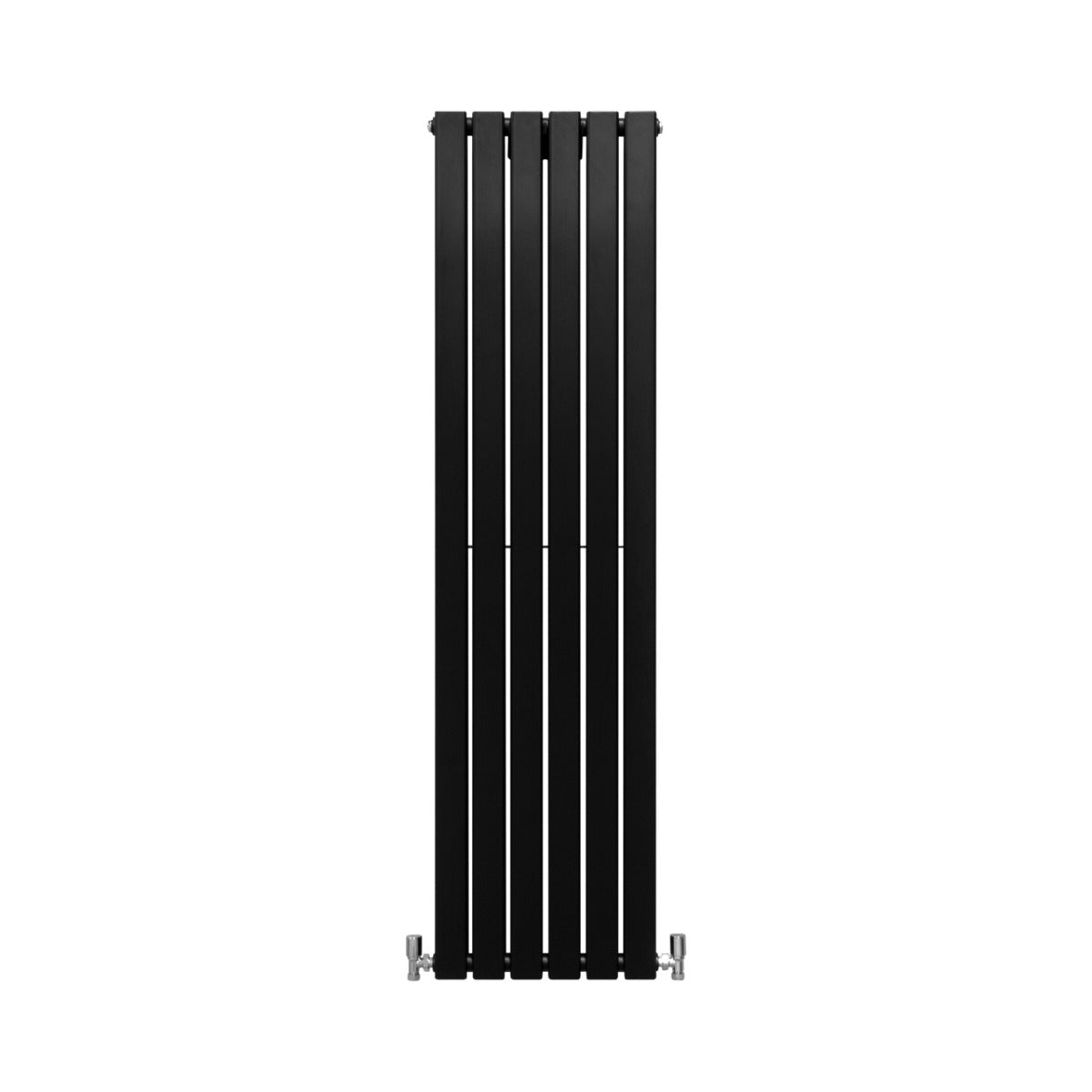 Designer Flat Panel Radiator 1600mm x 420mm Matte Black Finish For Modern Homes Interiors