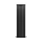 Designer Flat Panel Radiator 1600mm x 420mm Matte Black Finish For Modern Homes Interiors by Monster Shop