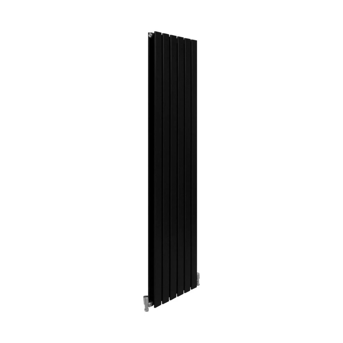 Designer Flat Panel Radiator 1600mm x 420mm Matte Black Finish For Modern Homes Interiors by Monster Shop