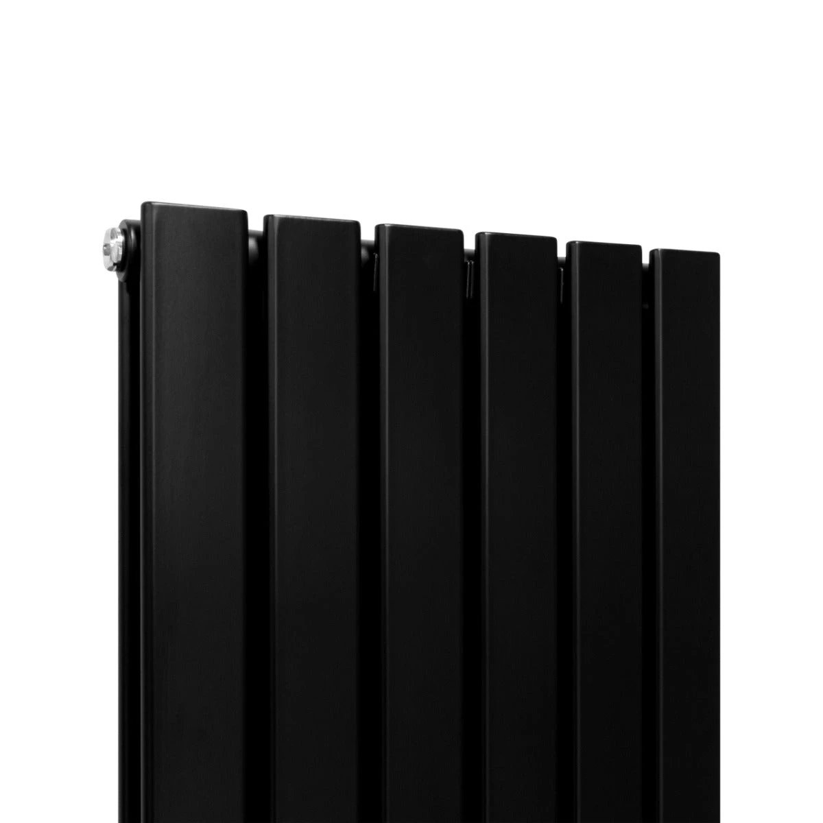 Designer Flat Panel Radiator 1600mm x 420mm Matte Black Finish For Modern Homes Interiors by Monster Shop