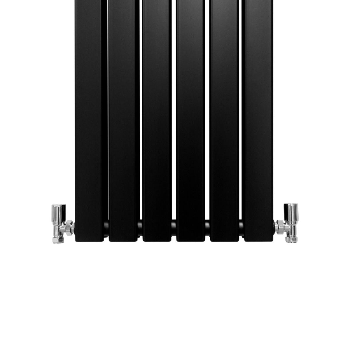 Designer Flat Panel Radiator 1600mm x 420mm Matte Black Finish For Modern Homes Interiors