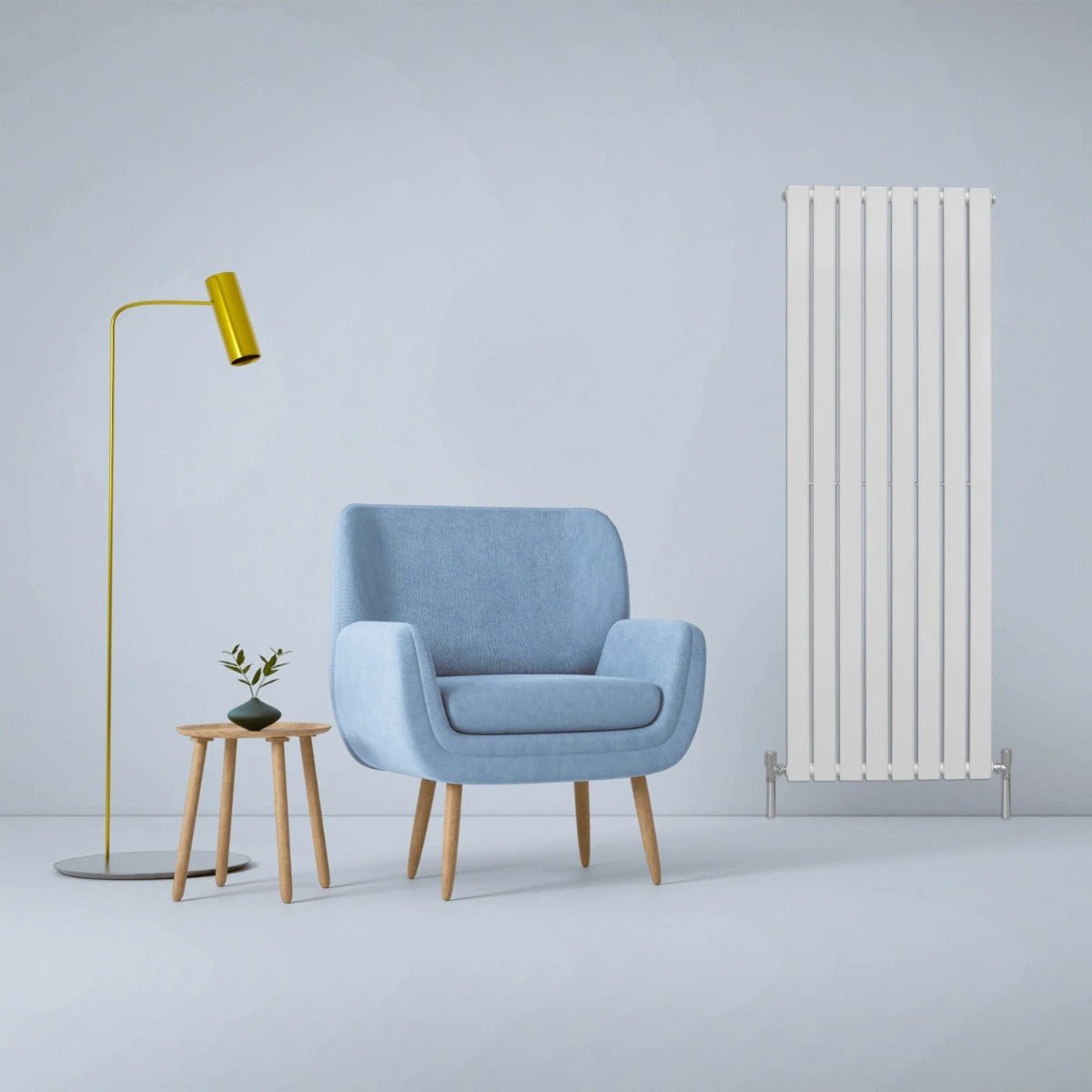 Monster Shop Lux Flat Panel Radiator 1600x560 Gloss White Home - Radiator