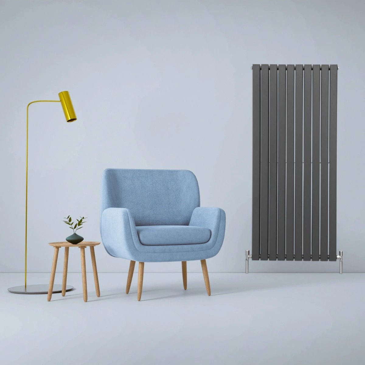 Monster Shop Designer Flat Panel Radiator 1600x700 Anthracite Finish for Modern Homes and Offices - Radiator
