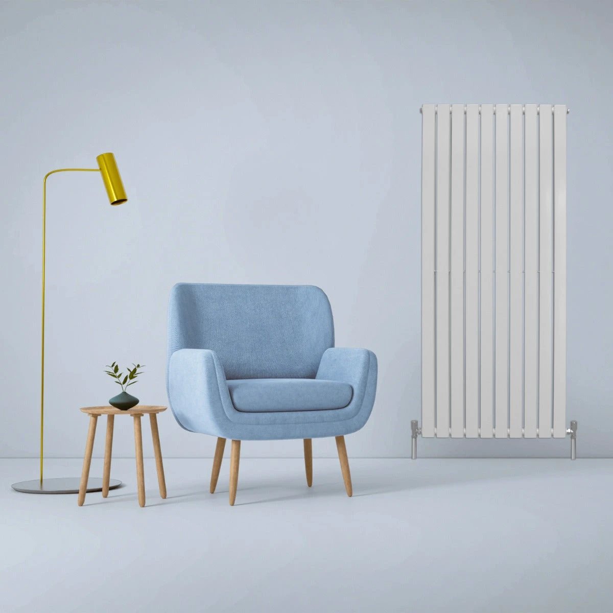 Monster Shop Designer Flat Panel Radiator 1600mm x 700mm Gloss White for Modern Homes and Contemporary Interiors - Radiator