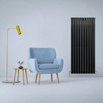 Monster Shop Designer Flat Panel Radiator 1600x700mm Matt Black Finish For Modern Homes And Interiors - Radiator