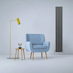 Monster Shop Designer Flat Panel Radiator 1800mm x 280mm Anthracite Grey For Modern Interiors - Radiator