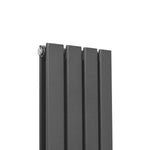 Monster Shop Designer Flat Panel Radiator 1800mm x 280mm Anthracite Grey For Modern Interiors - Radiator