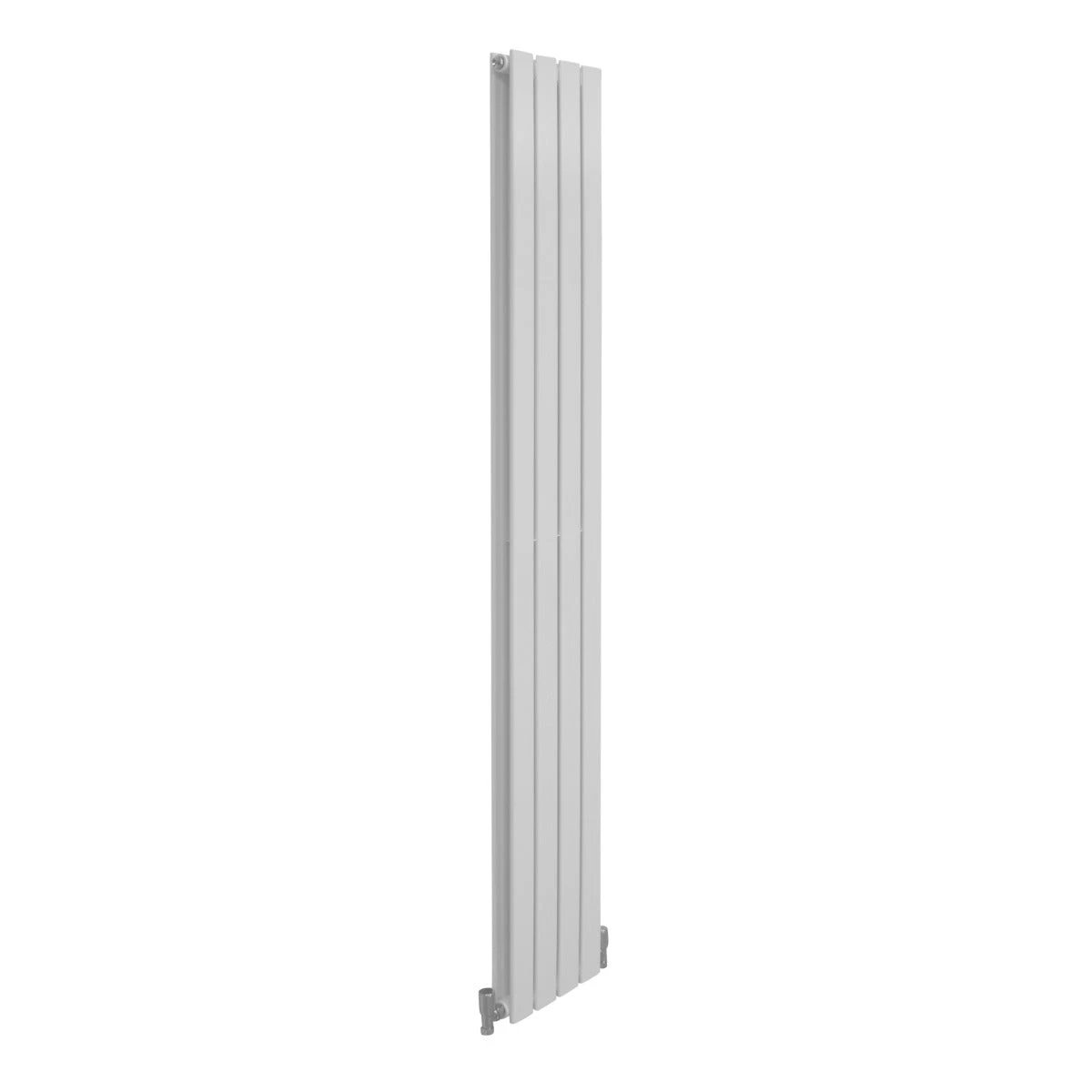Designer Flat Panel Radiator 1800mm X 280mm Gloss White Finish For Home And Office by Monster Shop