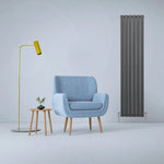 Designer Flat Panel Radiator 1800mm By 420mm Anthracite Grey Ideal For Modern Homes And Offices by Monster Shop