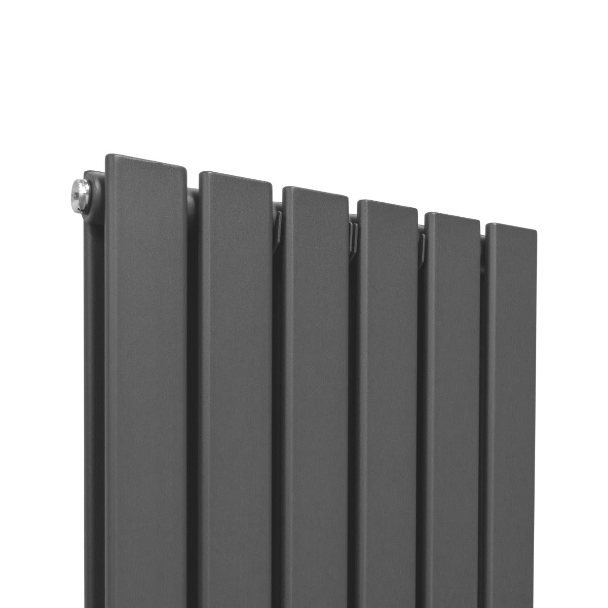 Designer Flat Panel Radiator 1800mm By 420mm Anthracite Grey Ideal For Modern Homes And Offices