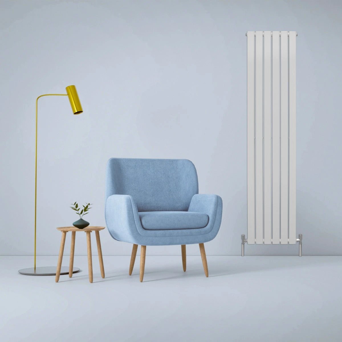 Designer Flat Panel Radiator 1800x420 Gloss White by Monster Shop