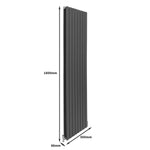 Designer Radiator 1800x560 Anthracite Home by Monster Shop